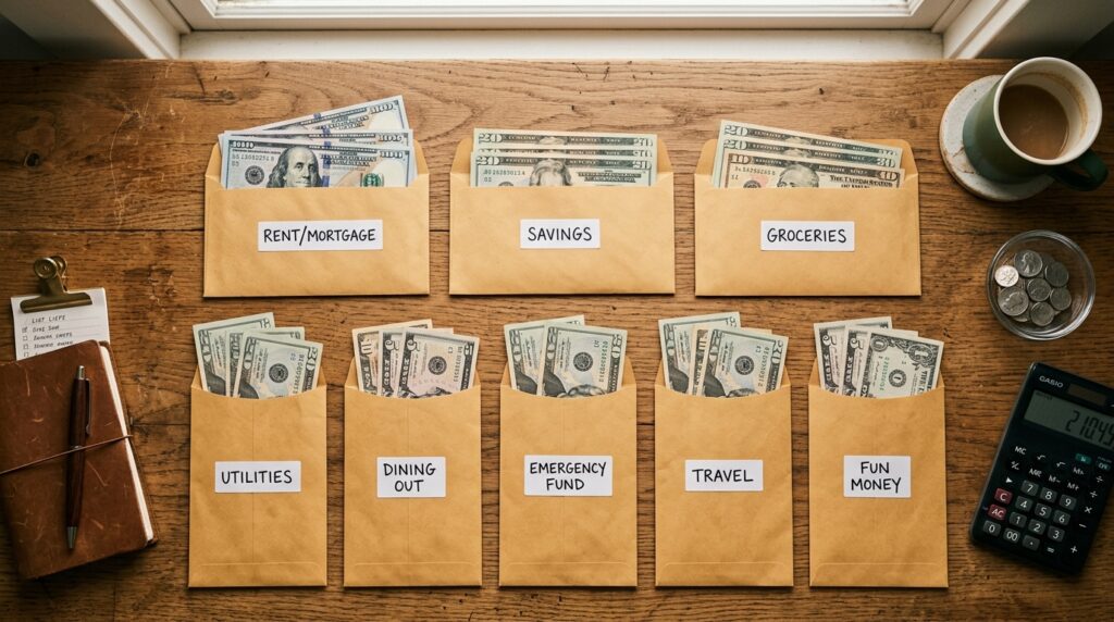 50 30 20 rule examples – envelope budgeting categories featured