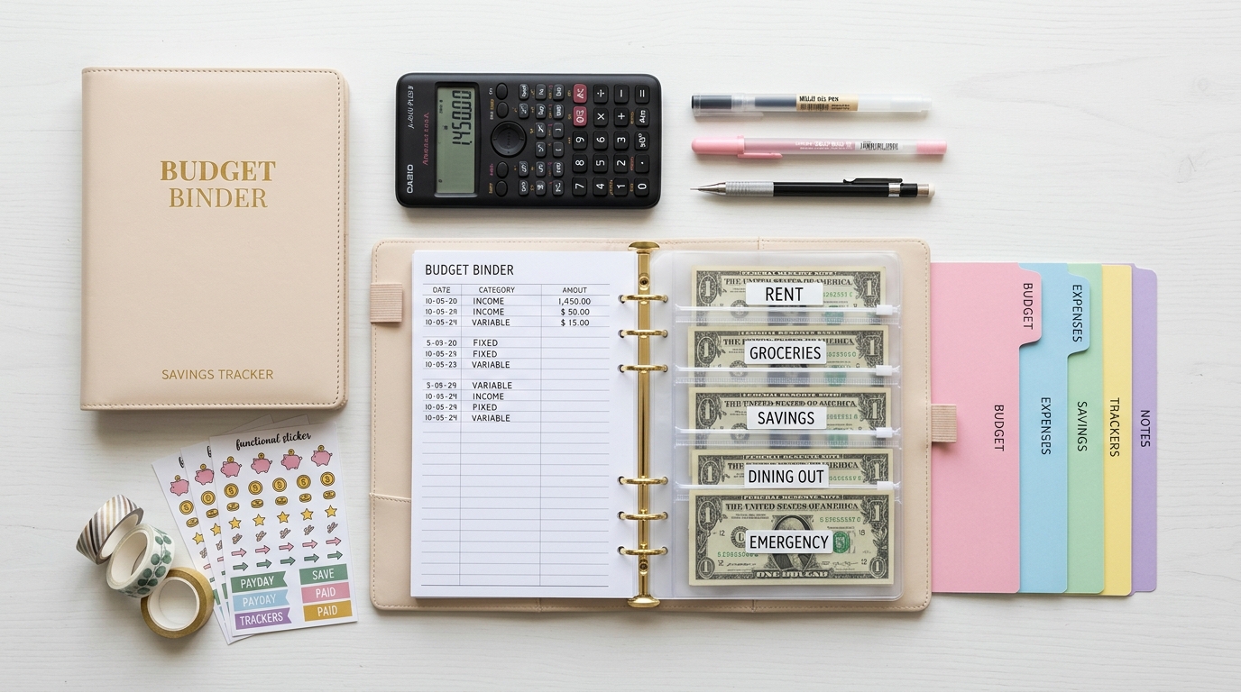 budget binder supplies beginner setup