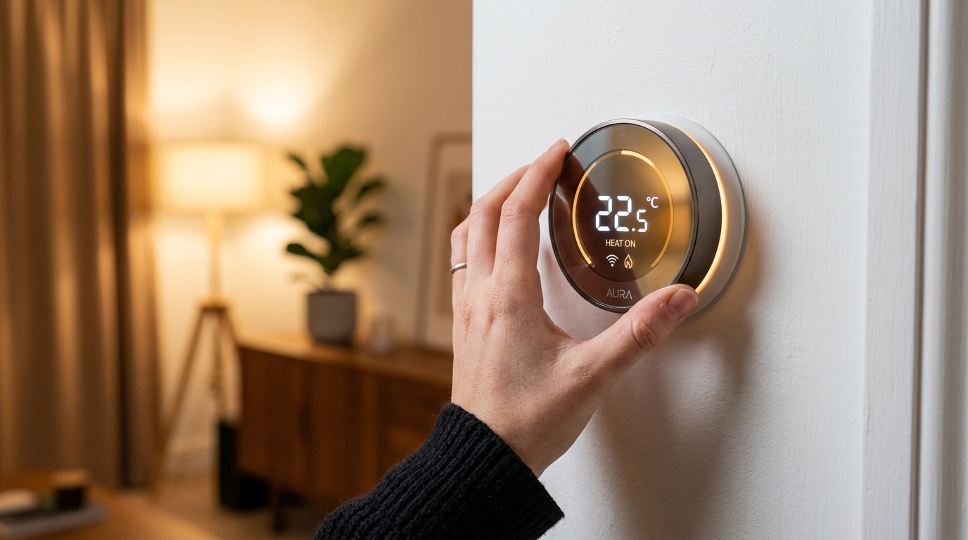 how to lower electric bill — smart thermostat saving energy in 2026