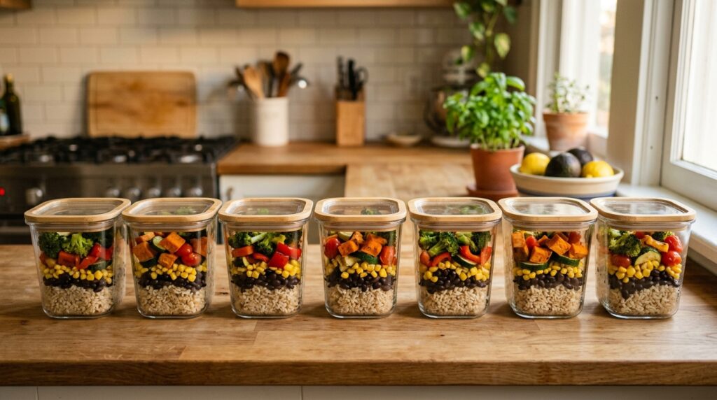 meal prep under $30 — weekly containers ready in the fridge