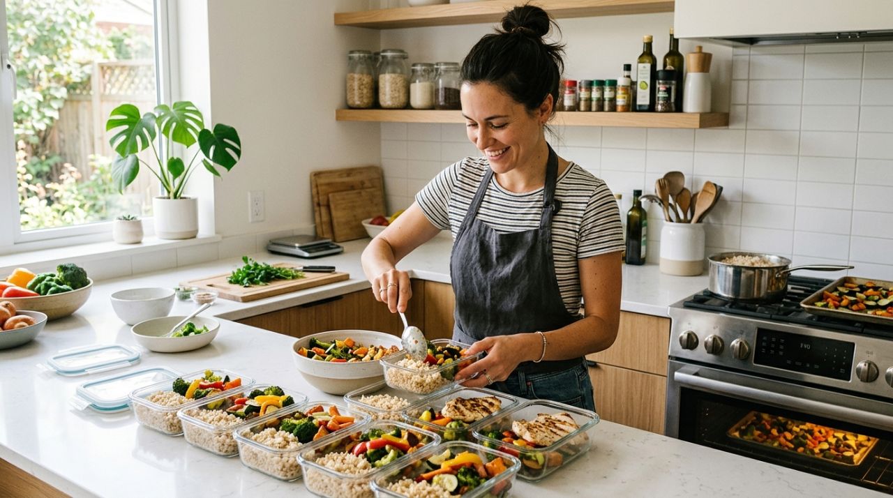 save money living on 1500 a month — batch cooking healthy meals at home