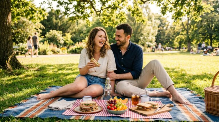 12 Proven Free Weekend Ideas to Save Big in 2026 Free weekend ideas — couple enjoying a no-spend picnic at home